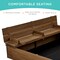 Best Choice Products 47x47-Inch Kids Wooden Outdoor Sandbox w/ 2 Foldable Bench Seats, Sand Protection, Liner